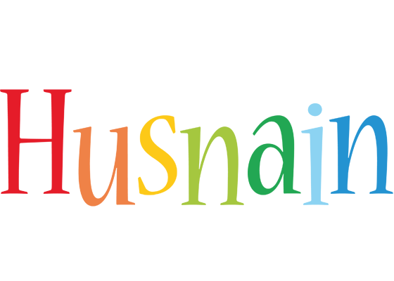 Husnain birthday logo