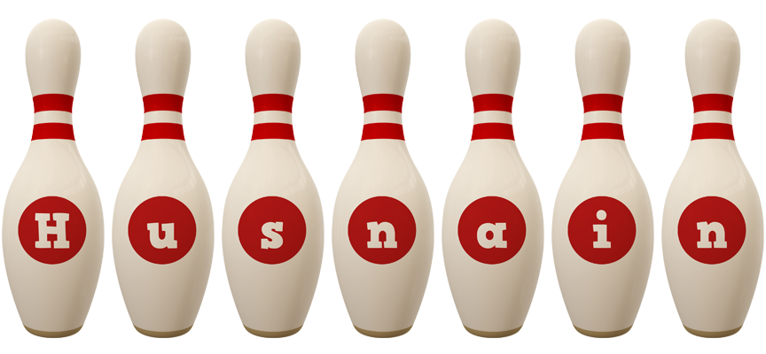 Husnain bowling-pin logo