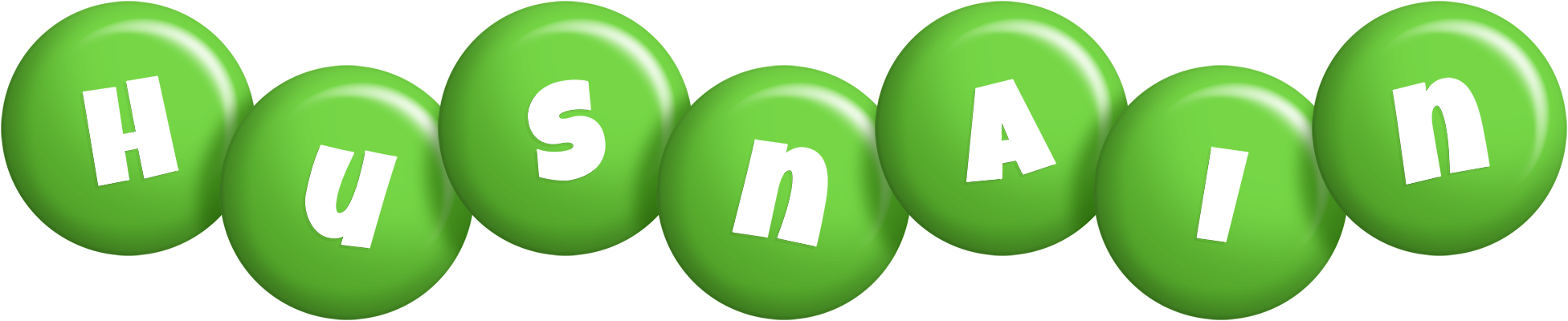 Husnain candy-green logo