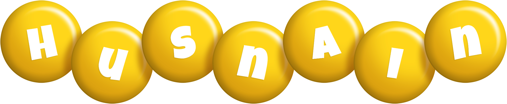 Husnain candy-yellow logo