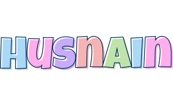 Husnain pastel logo