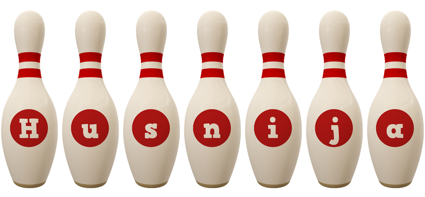 Husnija bowling-pin logo