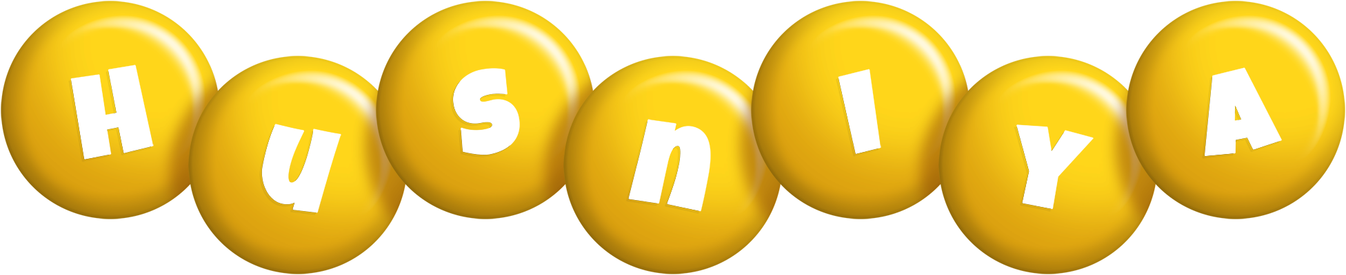 Husniya candy-yellow logo