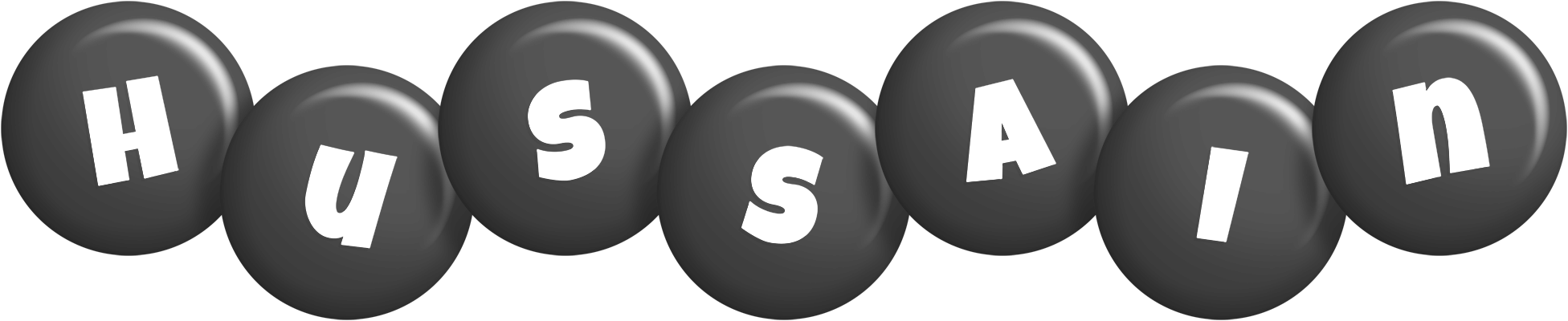 Hussain candy-black logo