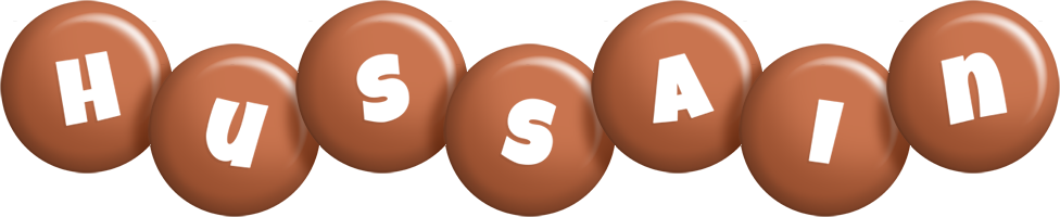 Hussain candy-brown logo