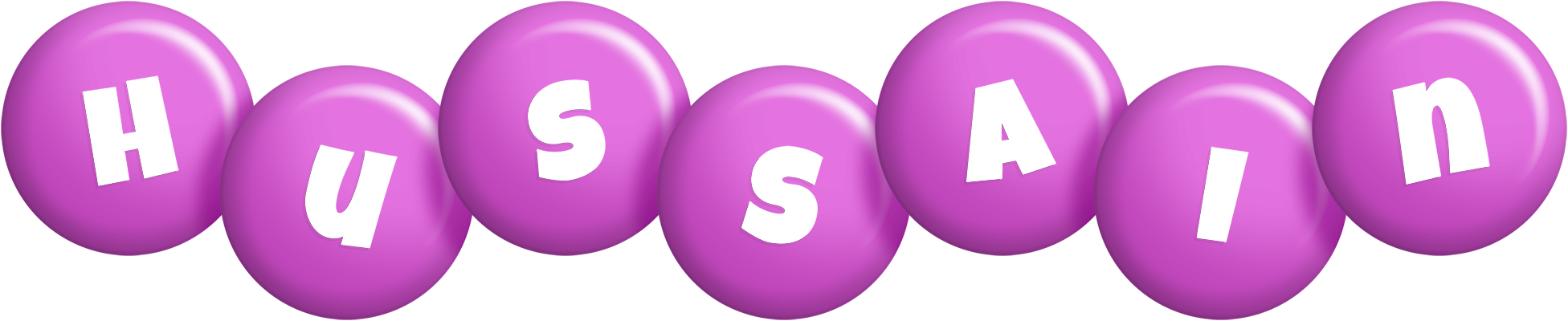 Hussain candy-purple logo