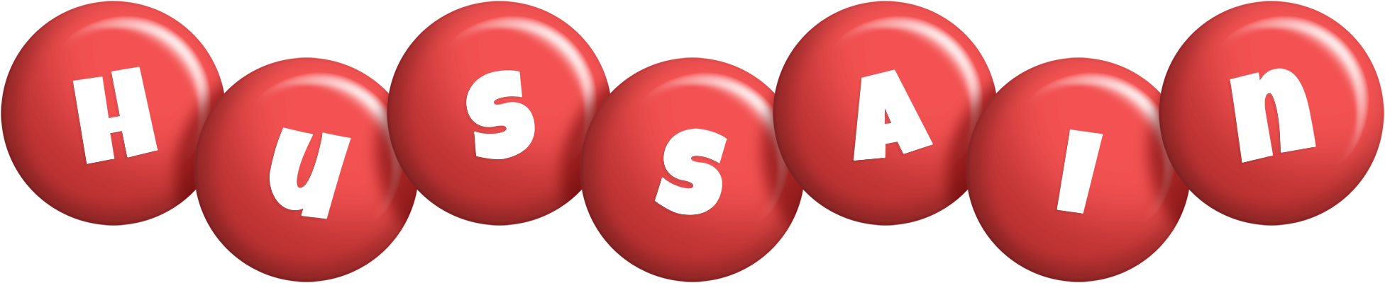 Hussain candy-red logo