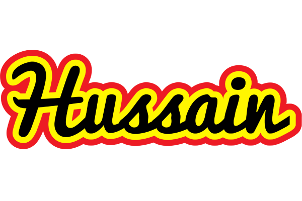 Hussain flaming logo
