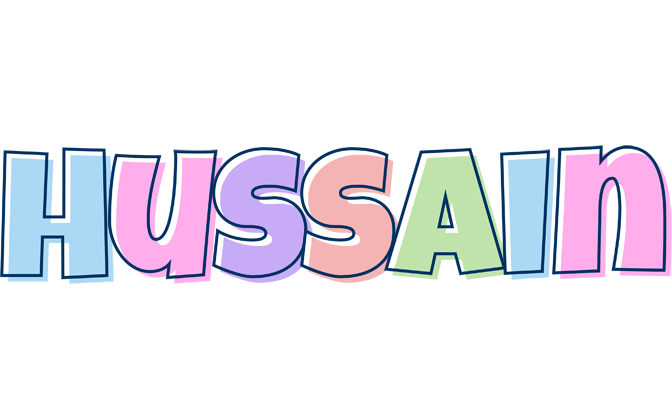 Hussain pastel logo