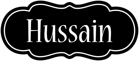 Hussain welcome logo