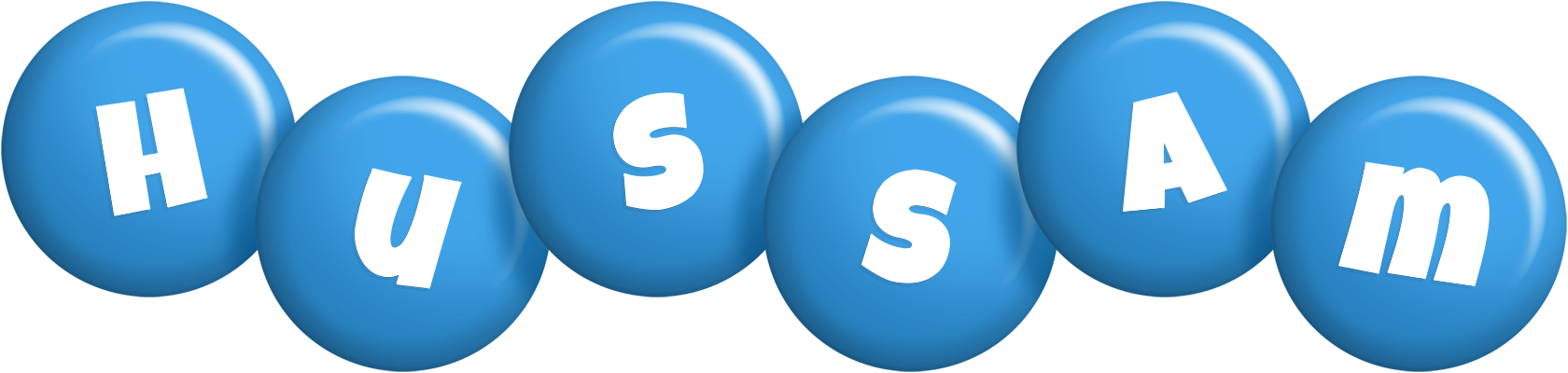 Hussam candy-blue logo