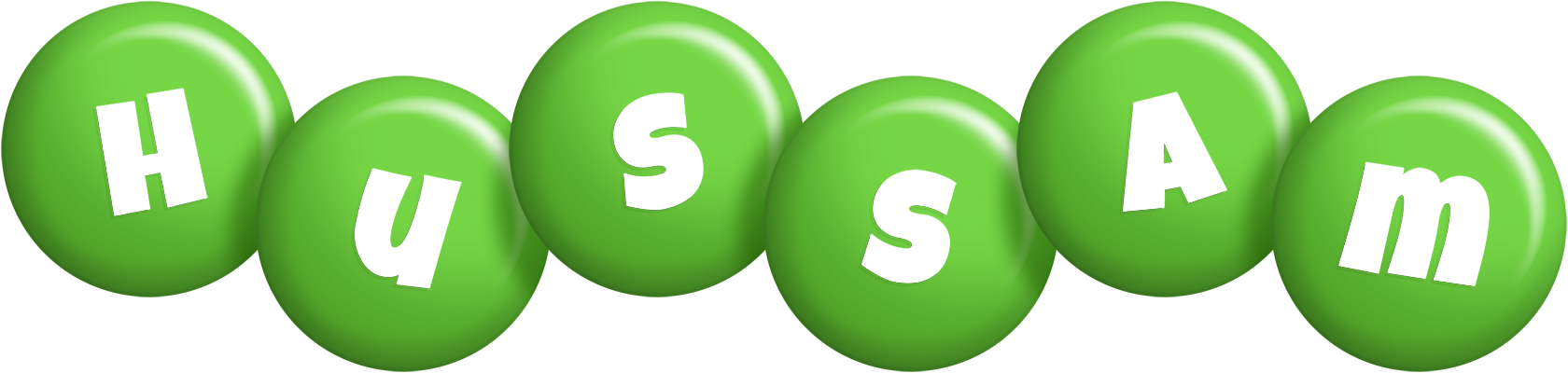 Hussam candy-green logo