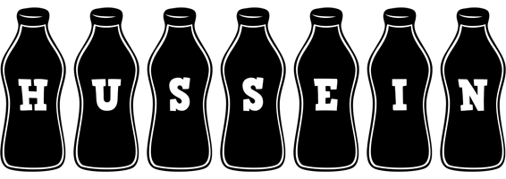 Hussein bottle logo