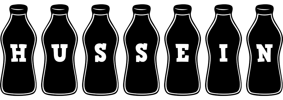 Hussein bottle logo