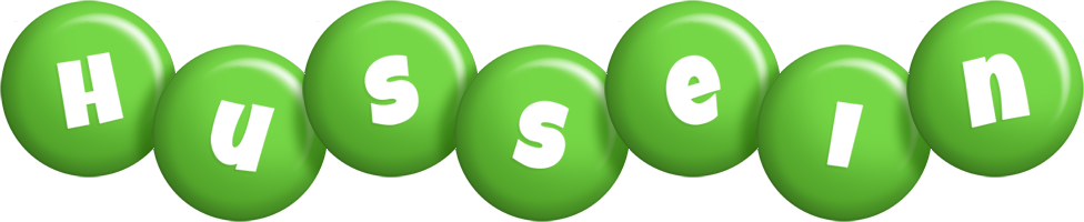 Hussein candy-green logo