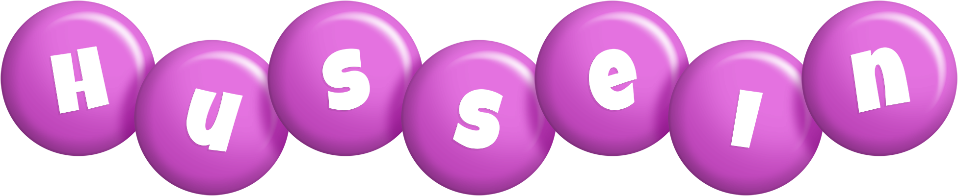 Hussein candy-purple logo