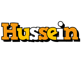 Hussein cartoon logo