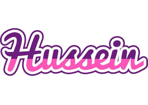 Hussein cheerful logo