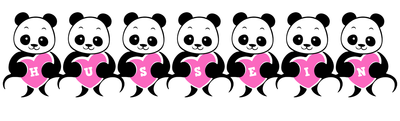 Hussein love-panda logo
