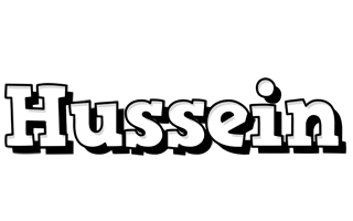 Hussein snowing logo