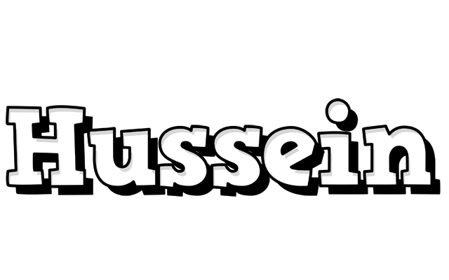 Hussein snowing logo
