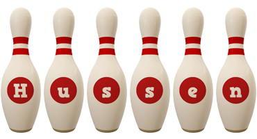 Hussen bowling-pin logo