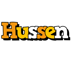 Hussen cartoon logo