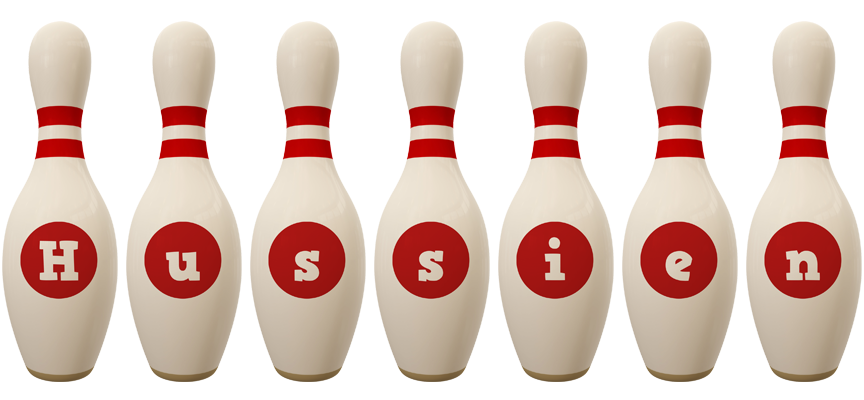 Hussien bowling-pin logo