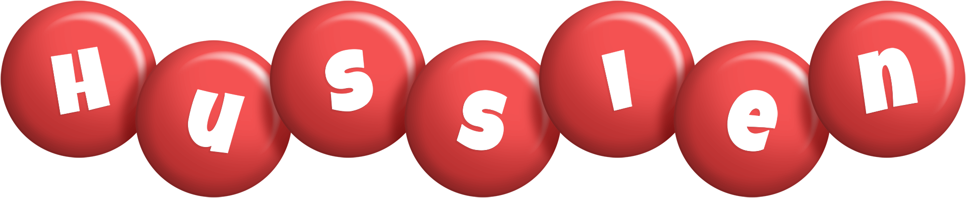 Hussien candy-red logo
