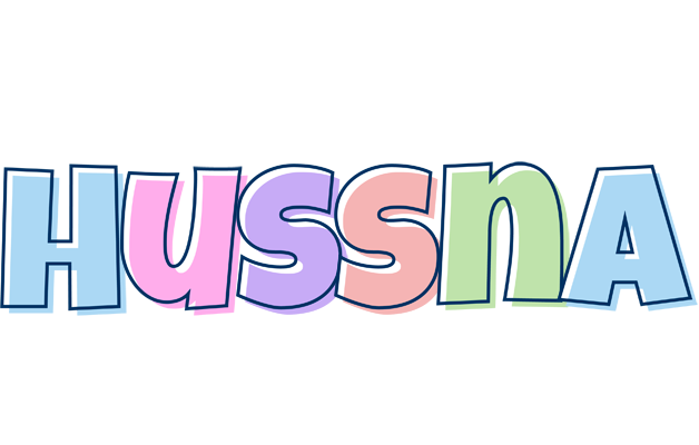 Hussna pastel logo