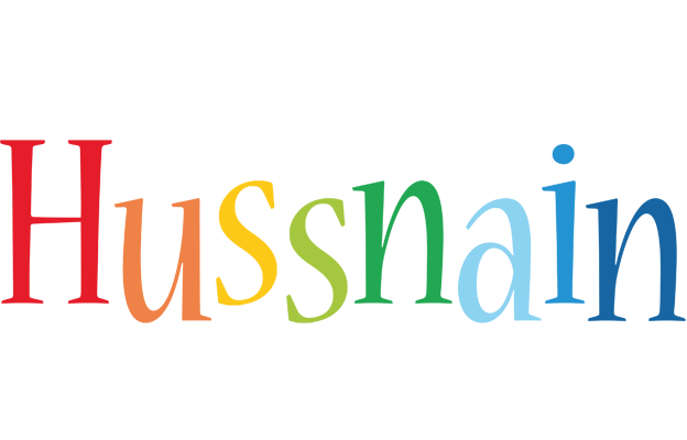 Hussnain birthday logo