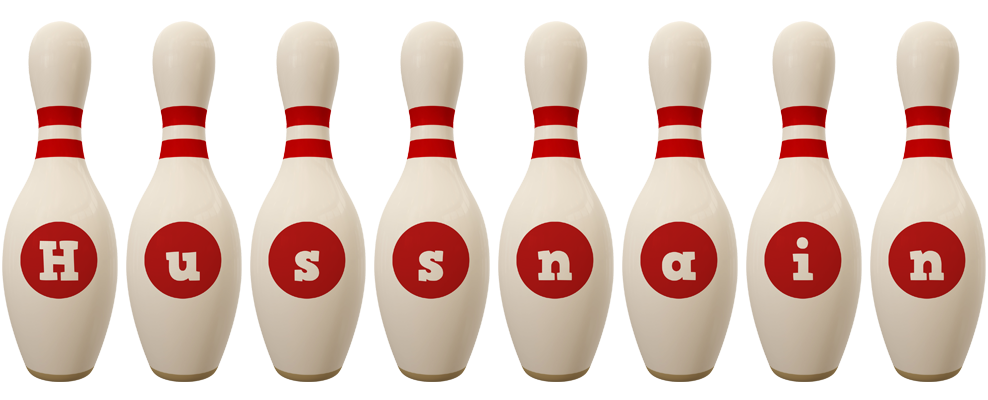 Hussnain bowling-pin logo
