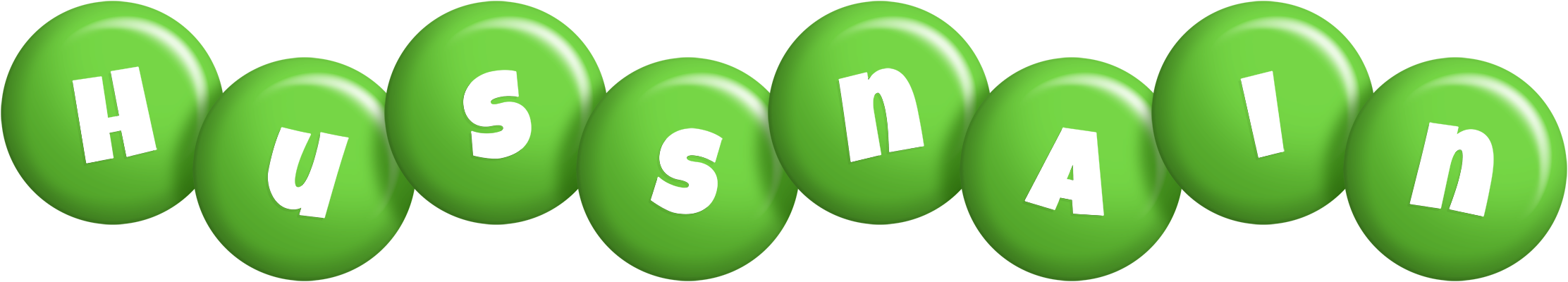 Hussnain candy-green logo