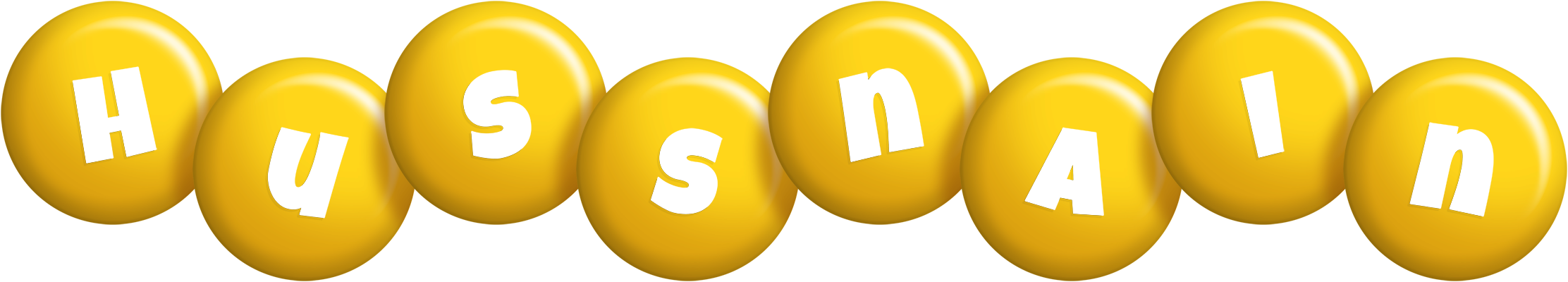Hussnain candy-yellow logo