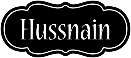 Hussnain welcome logo