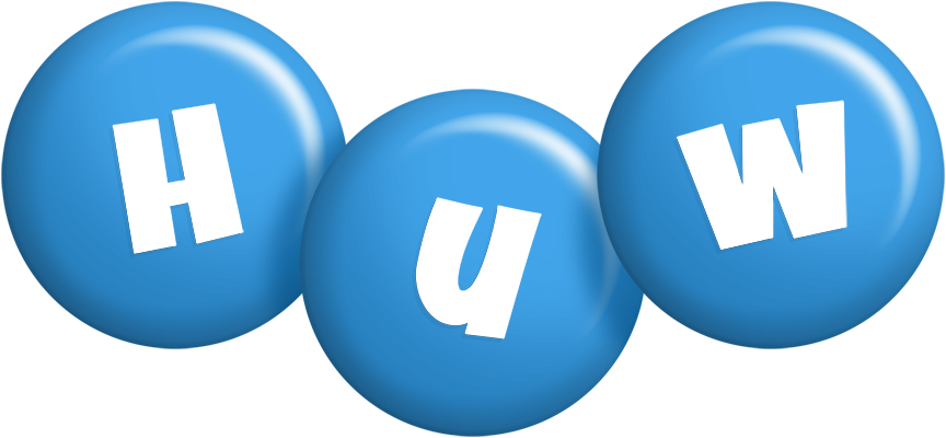 Huw candy-blue logo