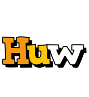 Huw cartoon logo