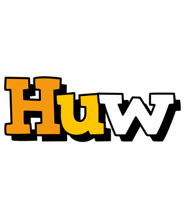 Huw cartoon logo