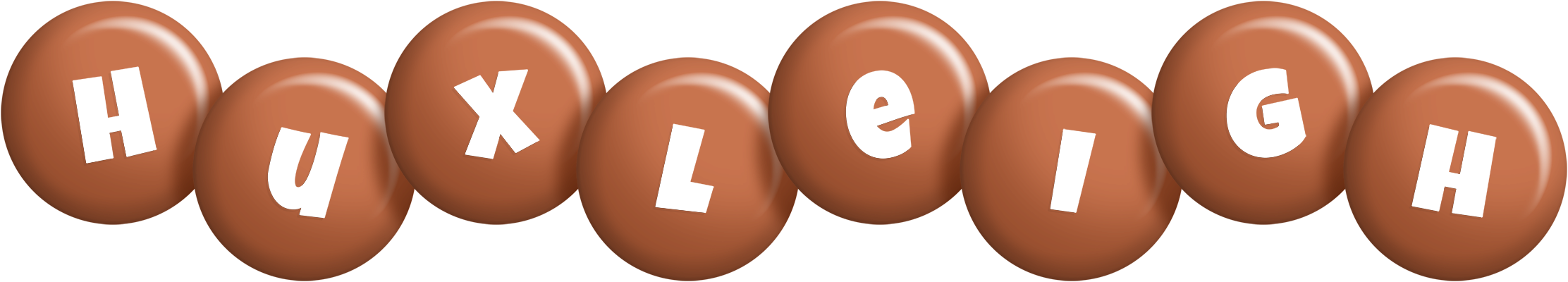 Huxleigh candy-brown logo