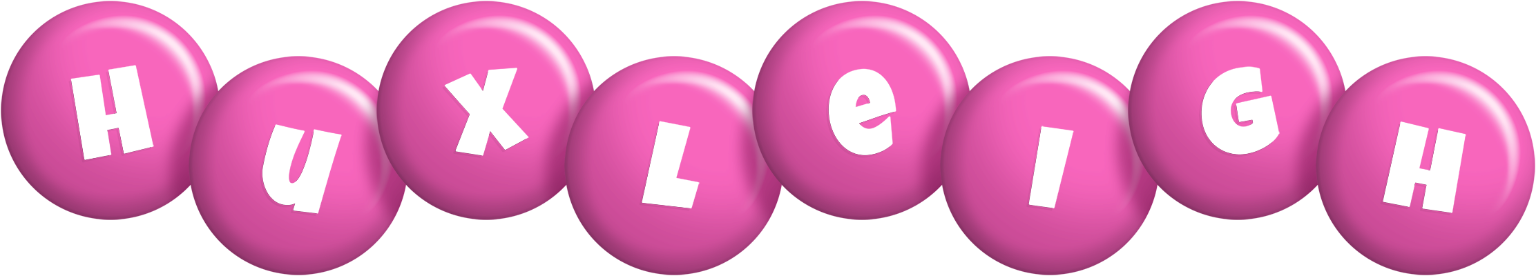 Huxleigh candy-pink logo