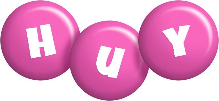 Huy candy-pink logo