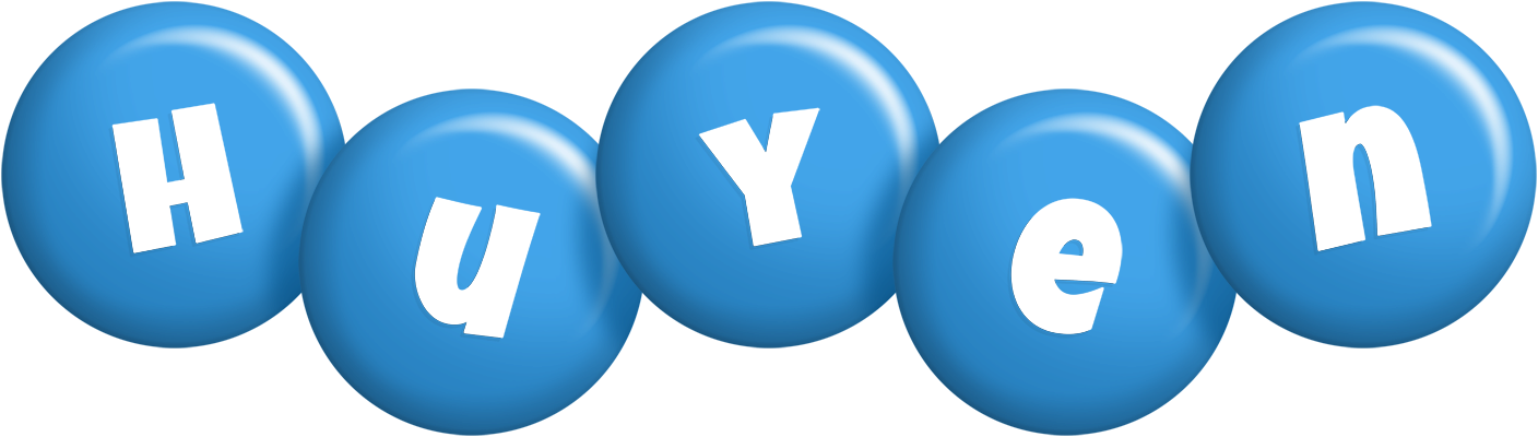 Huyen candy-blue logo