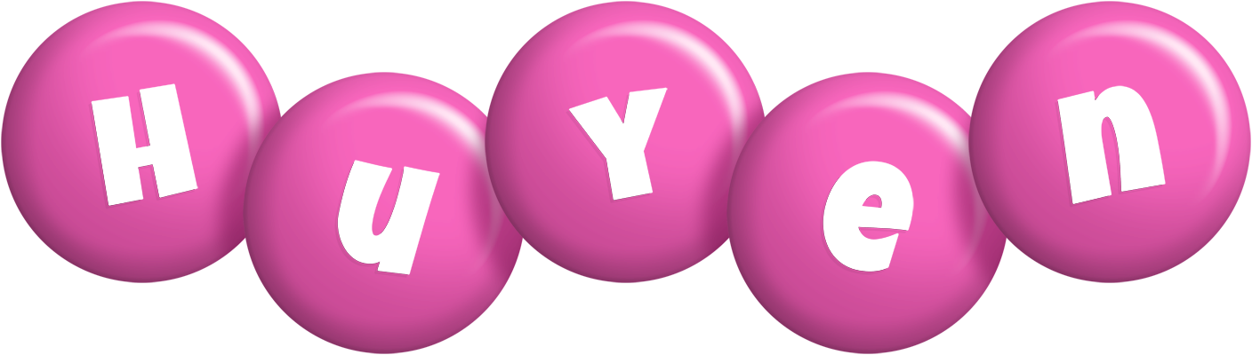 Huyen candy-pink logo
