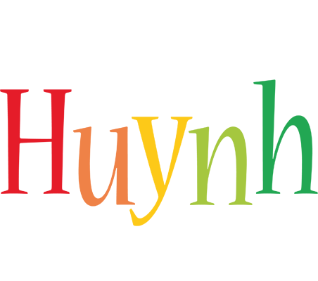 Huynh birthday logo