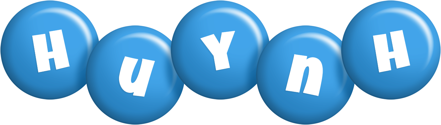Huynh candy-blue logo