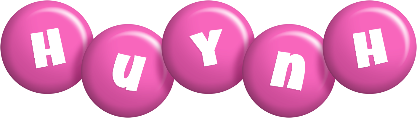 Huynh candy-pink logo