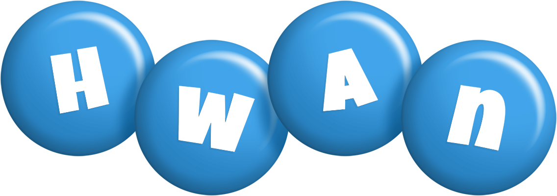 Hwan candy-blue logo