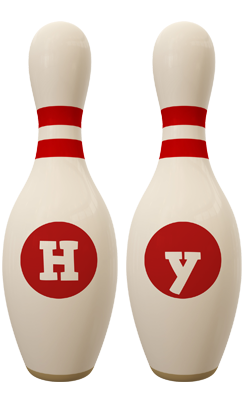 Hy bowling-pin logo