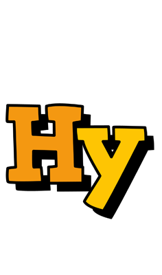Hy cartoon logo