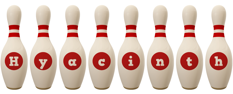 Hyacinth bowling-pin logo